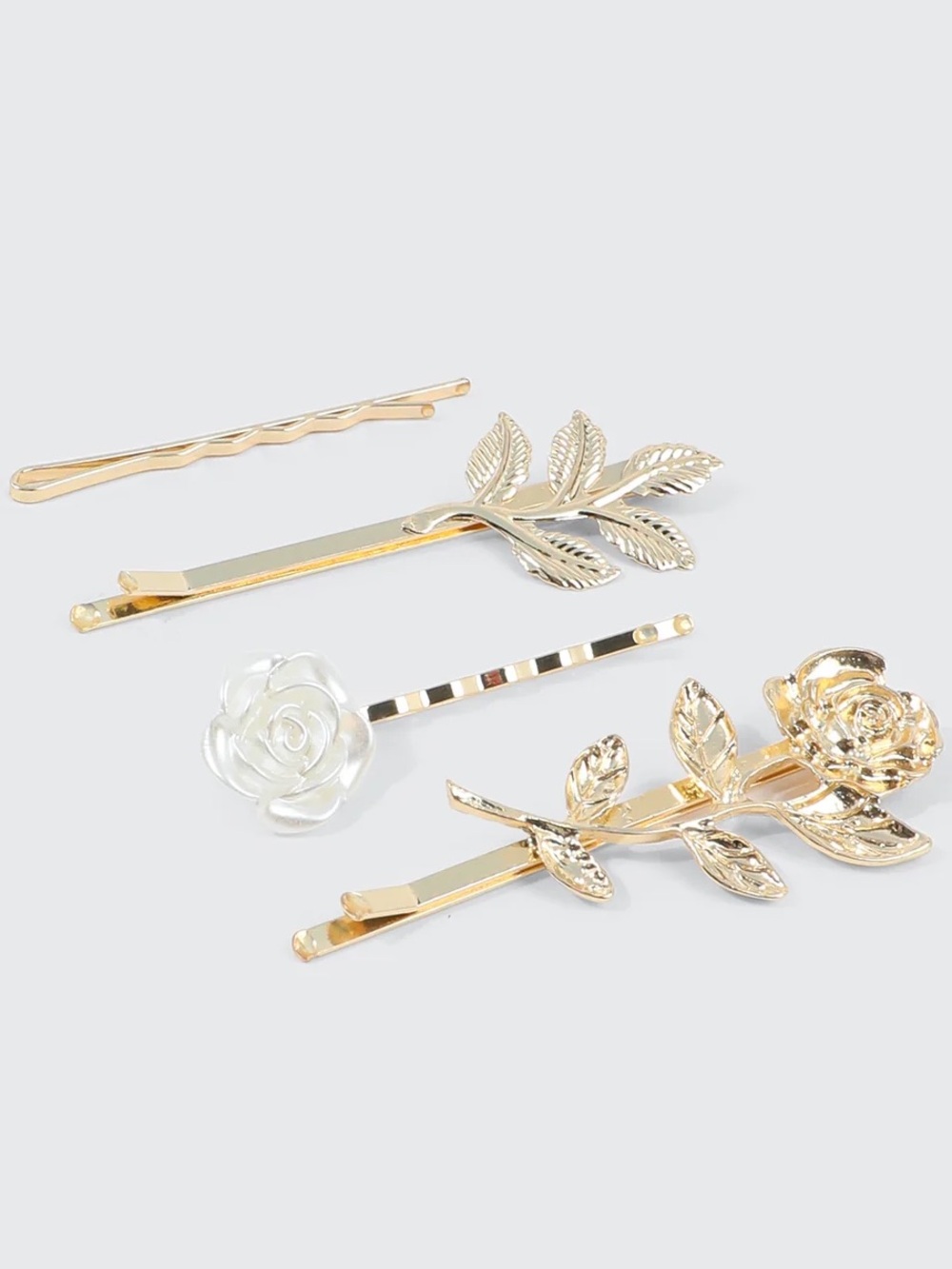 🛍️3/$20🛍️ 4-Pack Floral Metal Hair Pins